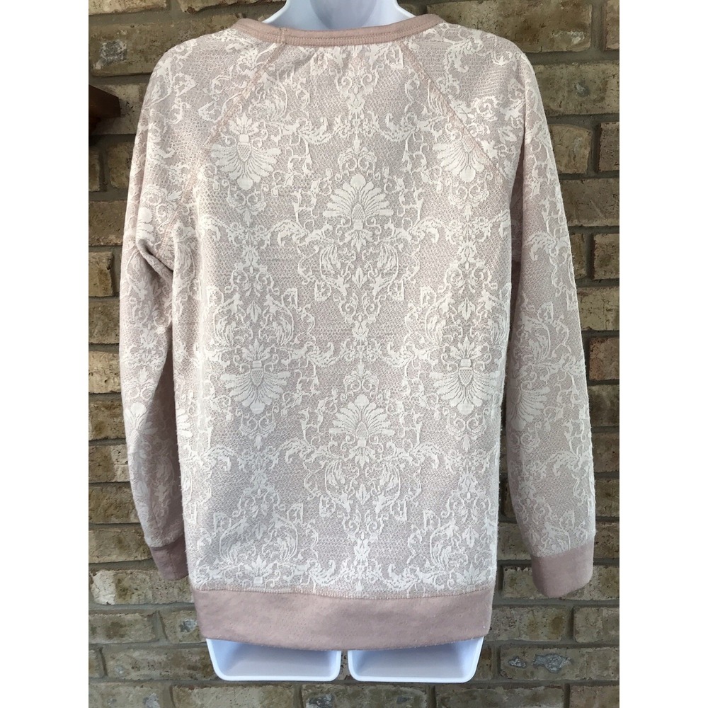 maurices floral lacy long sleeve shirt medium - Picture 3 of 6